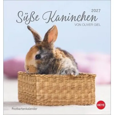 Obrázok produktu pre Kalendár s pohľadnicami s roztomilými zajačikmi na rok 2027