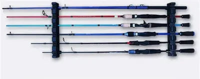 Produktbild von Wandrutenhalter für 6 Angelruten – Angelrutenhalter Wandmontage horizontal