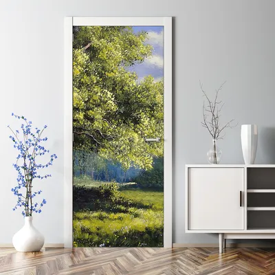 Produktbild von Dekorative Türposter Klebefolie selbstklebend Wandaufkleber Ölbilder Landschaft 85 x 200 cm
