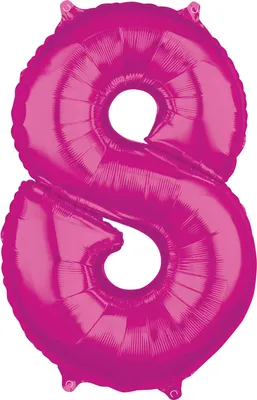 Produktbild von Amscan 3662301, Spielzeugballon, Folie, Pink, 5 Stück(e)