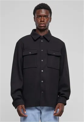 Immagine prodotto di Camicia da uomo Urban Classics Plain Overshirt nera - XXL
