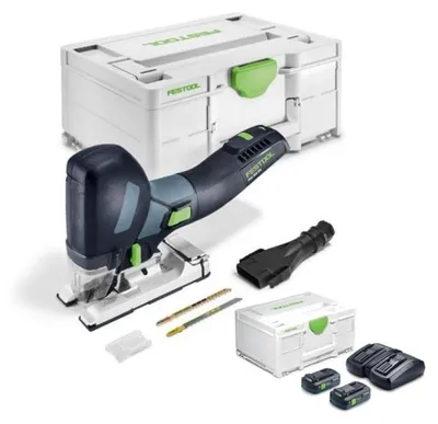 Produktbild von FESTOOL Akku-Pendelstichsäge PSC 500 EB-Basic + Energie-Set SYS 18V 2xTBX4/TCL6DUO - 576959_E