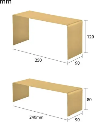 Productafbeelding van Gouden schoendisplay, set van 2 stuks