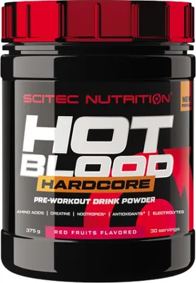 Produktbild von Scitec Nutrition Hot Blood Hardcore Powder 375g Dose Rote Früchte