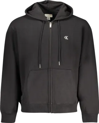Immagine prodotto di Felpa da uomo, colore nero: giacca con cappuccio a maniche lunghe e zip
