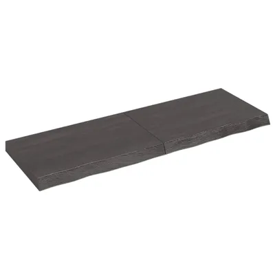 Immagine prodotto di vidaXL Piano per vanità marrone scuro 120x40x(2-6)cm in legno massiccio