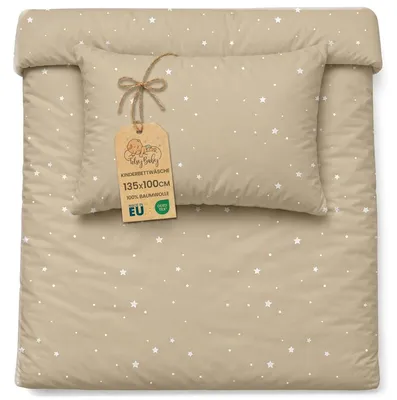 Immagine prodotto di TRANKIELO® - Biancheria per culla reversibile, 100x135 cm – Copripiumino in cotone con cerniera, morbido e lavabile