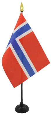 Produktbild von AZ FLAG Tischflagge Norwegen 15x10 cm Polyester 100D Kunststoffsockel