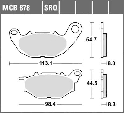 Produktbild von TRW Bremsbelagsatz MCB878 MT03 RH12