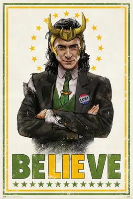 Obrázok produktu pre Loki Plagát Verím, že Tom Hiddleston 61 x 91,5 cm