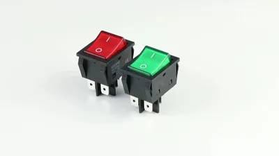 Produktbild von 5 Stück 30A 250V KCD2 Kippschalter mit roter Beleuchtung