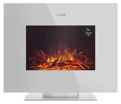 Zdjęcie produktu dla Cecotec ReadyWarm 2710 Design Flames, Kominek wolnostojący, Zamknięty, Prąd elektryczny, Biały, Wewnętrzna, Kominek