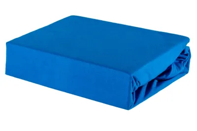 Produktbild von Bettlaken Spannbettlaken Laken aus Baumwolle 100% Jersey – 80x180 Kornblume