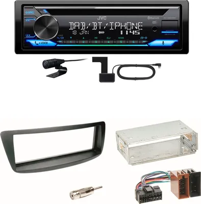 Produktbild von JVC KD-DB922BT Bluetooth DAB USB Einbauset Toyota Aygo Citroen C1 Peugeot 107