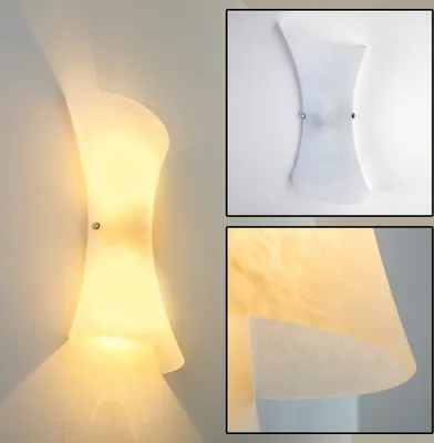 Produktbild von Aurighi »Aurighi« Wandlampe aus Metall/Glas in Weiß