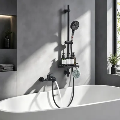 Produktbild von Wasserhahn Küche HOMELIVE 360°Schwenkbar Küchenarmatur 2 Strahlarten Geschirrbrause Küchenwasserhahn mit Brause Einhebel Küchenamaturenset Schwarz