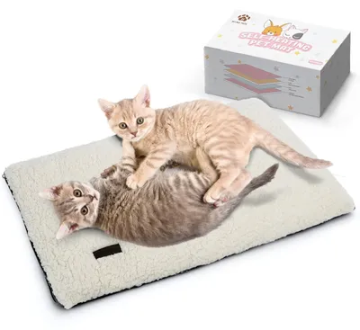 Produktbild von Heizdecke für Katzen – Selbstheizend – Benötigt keinen Strom – Geräuschlos – Rutschfest – 61 x 46 cm