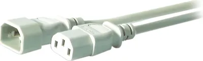 Productafbeelding van EFB EK507.3 EFB Kaltgeräteverl. C14 180°-C13 180°,grau,3.0m,3x1.00mm