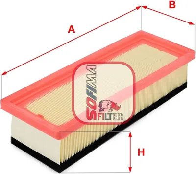 Produktbild von SOFIMA S 3301 A Luftfilter für FIAT PANDA (169)