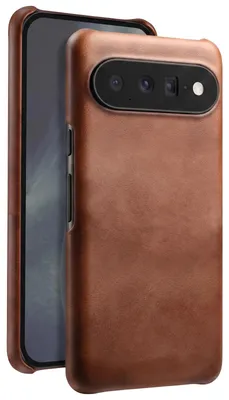 Immagine prodotto di Custodia Avizar per Google Pixel 11 Pro, guscio rigido effetto pelle con bordi rialzati, color marrone scuro