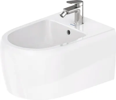 Immagine prodotto di Duravit Collection One bidets muraux, 1 trou pour robinet, avec trop-plein, 385x570x285mm, 2263150000, 2263150000