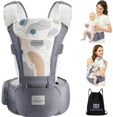 Productafbeelding van Ergonomische Baby Draagzak voor 0-36 Maanden met 6-in-1 Functies