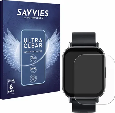 Produktbild von 6x Für Xiaomi Redmi Watch 5 Active Schutzfolie Savvies Displayschutz Display Schutz Folie Klar Transparent