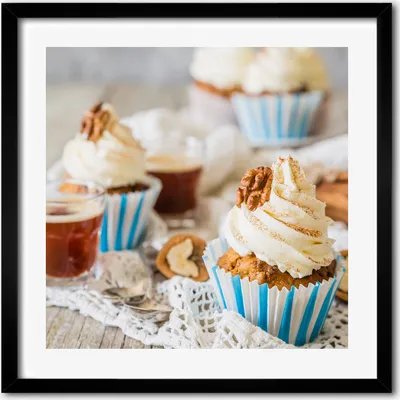 Produktbild von Bild - 50 cm x 50 cm - MDF - Rahmen, Wandkunst - Muffins