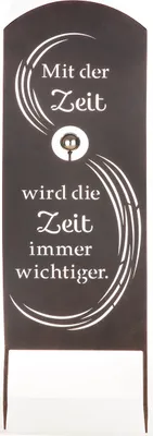 Immagine prodotto di Gilde Gartenstecker, "Zeit", Spruch, Metall, braun, VE 2, L. 1 cm, B. 35 cm, H. 90 cm 67770 4063387677704