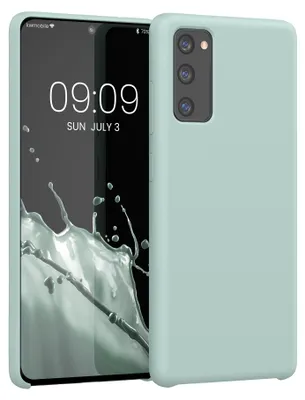 Produktbild von kwmobile Handyhülle für Samsung Galaxy S20 FE Hülle - Case Silikon - Kabelloses Laden - Schutzhülle Cover in Cool Mint