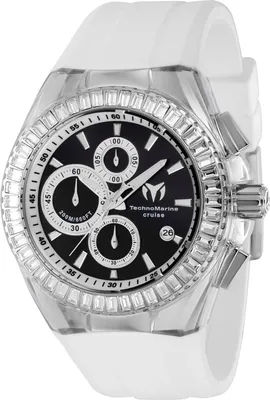 Obrázok produktu pre TechnoMarine Cruise TM-121147 Pánske Hodinky - Quartz Hnací Mechanizmus - Nerezová Oceľ s Čiernym Ciferníkom - 45 mm