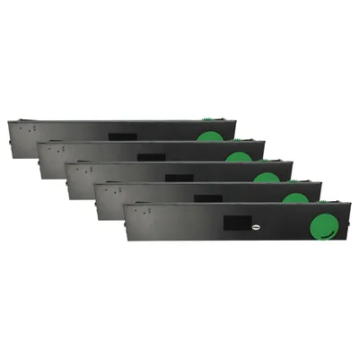 Produktbild von vhbw 5x Farbband Schriftband kompatibel mit Wincor-Nixdorf HighPrint 4915+, 4915XE, 4915, 4920 Nadeldrucker, Bondrucker - Schwarz