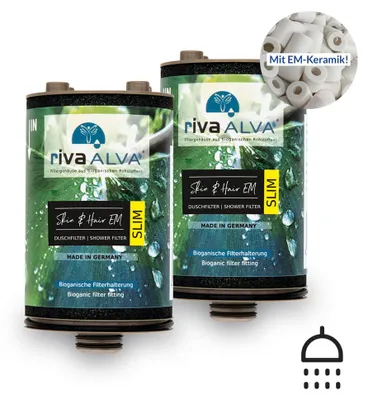 Produktbild von rivaALVA Skin & Hair EM SLIM Duschfilter | Ersatzkartusche