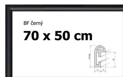 Immagine prodotto di BFHM Cornice per puzzle in plastica 70x50cm - nero