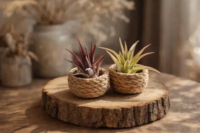 Produktbild von Tillandsia brachycaulus abdita M (ca. 9 cm) – Luftpflanze ohne Erde – Pflegeleicht & dekorativ – Bromelie aus Guatemala & Mexiko – Ideal für Terrarium, Deko & Geschenk