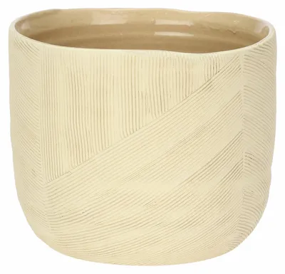 Keramik-Cachepot M, 18x18x13 cm, Sulledune-Kollektion