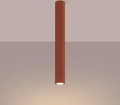 Produktbild von Spot Leuchte Decke Aluminium rund D: 6,5 cm Aufputz Ockerrot GU10 Modern Lampe