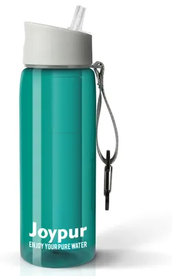 Trinkflasche mit Filter 650 ml, 5-stufig, BPA-frei, Kompass, Grün