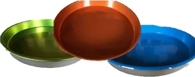 Produktbild von Weihnachtsteller Set, 3 x Weihnachts Teller Metall 32cm