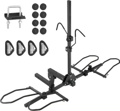 Image de Porte-bagages pour vélo - 160 lbs - Porte-bagages pliable pour voiture, camion, SUV - Récepteur 2 pouces
