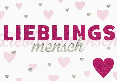 Produktbild von Allgemeine Wünsche  Lieblingsmensch  Glückwunschkarte im Format 115x17