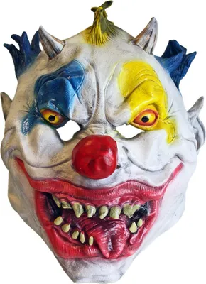 Produktbild von Halloween Maske - Clown mit ausgestreckter Zunge Horrorclown Karneval Ganzkopfmaske