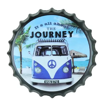 Produktbild von Vintage Bierdeckel - Journey Flaschendeckel - Retro Bierdeckel - Mancave Bierdeckel - Bierdeckel Sammlung - Bierdeckel Wanddekoration