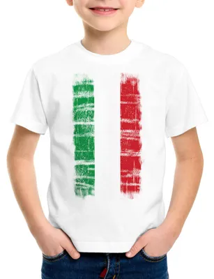 Produktbild von BaumwolleCloud Italien Vintage Flagge Kinder T-Shirt