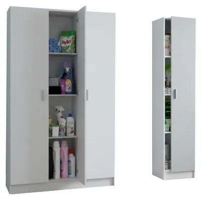 Produktbild von Sinnai - Großer Mehrzweckschrank, 146x180h cm Weiß, Modular