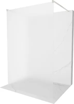 Image de Mexen Kioto paroi de douche 110 x 200 cm, verre dépoli 8 mm, nickel brossé - 800-110-002-97-30