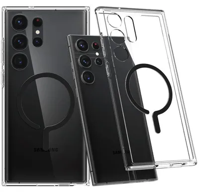 Produktbild von Spigen ACS05621, Cover, Samsung, Galaxy S23 Ultra, 17,3 cm (6.8"), Schwarz, Transparent