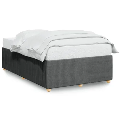 Produktbild von Bettgestell ohne Matratze Dunkelgrau 120x200 cm Stoff