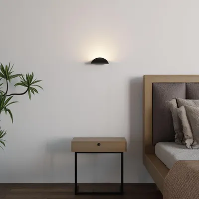 Productafbeelding van LUMIÈRE Design Wandlamp 'Velu' LED warmwit IP54 Up- & Downlight Zwart