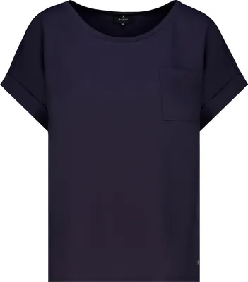 Produktbild von monari Damen Bluse, aus fließendem Stoff, in Marine, Größe 36, Modellnummer 755